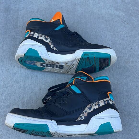 Converse ERX 260 basketball shoes MID Black/Teal Animal Pack DON C M 8.5 / W 10 - Picture 4 of 8